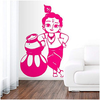 Yms Bal Krishna Reusable Diy Wall Stencils For Home Wall Decor (Pvc, 24-Inch X 40-Inch)