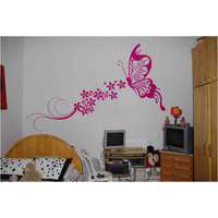 Yms Butterfly Reusable Diy Wall Stencils For Home Wall Decor (Pvc, 24-Inch X 40-Inch)
