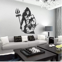 Yms Rudrashiva Reusable Diy Wall Stencils For Home Wall Decor (Pvc, 24-Inch X 40-Inch)