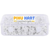 6Mm 200 Pcs Circle Cable Clips With Metal Nails (6Mm, 200 Pieces)