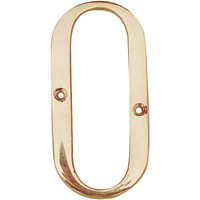 Pure Source India Brass House Hotel Door Number 4 Inch - No 0 (Zero - 1 Piece)