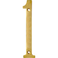 Pure Source India Brass House Hotel Door Number 4 Inch - No 1 (One - 1 Piece)