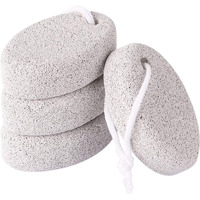 Pumice Stone For Feet 4 Pcs, Kutolaki Natural Lava Pumice Stone, Pumice Scrubber Foot Stone Exfoliating Callus Remover, Pumice Stone Remove Dead Skin For Hand, Foot, Elbows