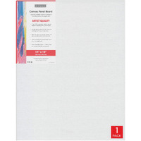 Pragati Systems Medium Grain 14X18 Inch 7 Oz. Primed Canvas Board For Painting Cp1418, White (Pack Of 1)