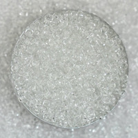 Embroiderymaterial 11/0 Transparent Glass Stone Pearls,Transparent Seed Beads,Raw Materials For Making Toran,Beads For Jewellery Making,Bag Decoration,Embroidery,Transparent Muthyalu Craft Etc(2Mm/100 Grams)