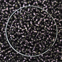 Embroiderymaterial 11/0 Stone Pearls, Plum Purple Seed Beads, Raw Materials For Making Toran, Beads For Jewellery Making, Bag Decoration, Embroidery, Muthyalu Craft Etc (2Mm/100 Grams)