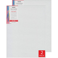 Pragati Systems Medium Grain 18X24 Inch 7 Oz. Primed Canvas Board For Painting Cp1824, White (Pack Of 2)
