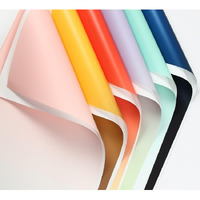 Satyam Kraft 10 Pcs Gift Wrapping Bouquet Paper Waterproof Korean Paper Sheets Birthday Colorful Paper Set For Birthday, Gifting, Holiday, Gifts, Arts & Crafts And Diy