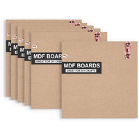 Variety Canvas 6 Piece A4 Size Mdf Boards For Art And Craft, Wood Mdf Sheets For Craft Work, Diy Mdf Cutouts (12 X 12 Mdf Board)