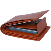 Ibex Men Tan Artificial Leather Wallets For Men