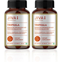 Jiva Triphala Tablet 500Mg | 100% Ayurvedic Formulation Improves Digestion, Promotes Gut Health & Relives Constipation | Balances 3-Doshas | Excellent For Eye & Hair Issues - 120 Tablets (Pack Of 2)