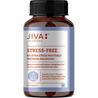 Jiva Stress-Free Tablets | 100% Ayurvedic Non-Habit Forming Formulation | Relieves Anxiety And Stress | Promotes Sound Sleep- 120 Tablets (Pack Of 1)