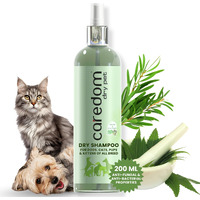 Caredom Dry Pet Dog Shampoo & Cat Dry Shampoo For Water Free Bath | Dry Shampoo Spray With Neem & Tea Tree Extracts | Dog&Cat Shampoo With Anti Fungal & Anti Bacterial Properties | Pet Shampoo (200Ml)