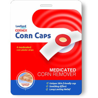 Leeford Cornex Corn Cap, Corn Remover For Feet-Combo 20 Strips Medicated Plaster Bandage,Skin Friendly|Corn Cap Bandage|Helps For Fast, Effective & Easy To Deep Corn Remover,White Color (Ayurvedic)
