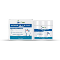 Dr Foot Athlete's Foot Cream | Soothing And Moisturizing | Foot Care For Dry And Cracked Feet | Tea Tree Oil, Menthol Oil, Coconut Oil - 100Gm