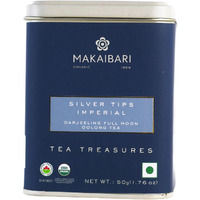 Makaibari Silver Tips Imperial | Tin Caddy 50 Gms | Loose Tea | Darjeeling Full Moon Oolong Tea