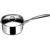 Stahl Artisan Triply Stainless Steel Sauce Pan With Lid, Milk Pan, Stainless Steel Tea Pan, Induction & Gas Stove Compatible, 2 L,18Cm