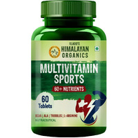 VladoS Himalayan Organics Multivitamin Sports With 60+ Nutrients | Vitamin B1,B2,B3,B5,B6,B12,A,E,C,D,K,Biotin,Calcium,Zinc | Good For Brain, Eye, Muscle & Joint Care - 60 Veg Tablets