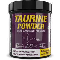 Healthyhey Sports Taurine Powder - Amino Acid Supplement - Improve Performance & Helps Recovery - 200 Gram - 80 Servings