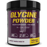 Healthyhey Sports Glycine Powder - Amino Acid Supplement - Support Muscle Health - 200 Gram - 80 Servings