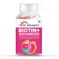 Dr. Morepen Biotin+ Tabs | With Multivitamins, Amino Acids, Natural Extract Of Amla, Turmeric & Green Tea, Bhringraj & Brahmi | (60 Tablets)