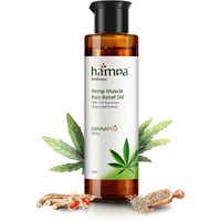 Hampa Hemp Muscle Pain Relief Oil 100Ml, Fast Relief From Muscle Pain & Spasms,Cannapro Benefits For All Muscle & Joint Pain,With Vijaya Leaf Extract,Arnica,Ashwagandha & 13 Herbs, Natural & Ayurvedic