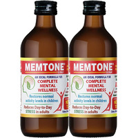 Aimil Memtone Syrup - 200Ml (Pack Of 2) | Ayurvedic Formula For Mental Wellness, Stress Relief | Brahmi, Mandukaparni & More