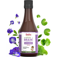 Babyorgano Ayurvedic Shankhpushpi, Brahmi Brain Booster Syrup For Kids (5-15 Years) | Concentration | Enhance Cognitive Functioning | Support Memory | Fdca Approved - 200Ml