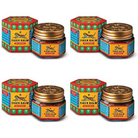 Tiger Balm Red Ointment | 21Ml Each | Pack Of 4 | Ayurvedic Pain Relief Balm | For Effective Relief From Joint Pain, Back Pain, Body Pain, Knee Pain, Muscular Ache & Sprain | Combo Pack