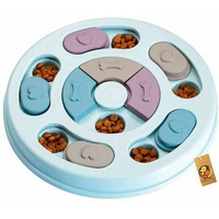 Foodie Puppies Pet Puzzle Toy For Dispensing Treats, Pet Toys Game For Training And Slow Feed, Non-Slip Feeder Designed For Dog, Puppies, Cats And Kittens (Round Shape) (Multicolour)