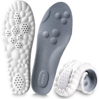 Silencio Memory Foam Shoe Insole, Shock Absorption Sports Inserts Anti-Slip Cropable Insoles Arch Support Orthotic Insoles Soft Elastic Insoles For Men Women (Eu 36-40)