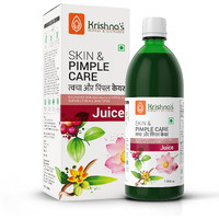 Krishna's Herbal & Ayurveda Skin & Pimple Care Juice - 1000 Ml | Ayurvedic Skin Care Expert With Manjisth, Rose, Sankhpushpi & 13 Other Herbs | Helps In Reducing Acne, Pimples & Dark Spot