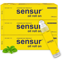 Sensur Natural & Ayurvedic Pain Relief Oil Roll On -(10Ml, Pack Of 3)