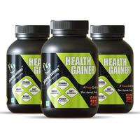 Pharma Science Ayurvedic Weight Gainer Supplement Powder For Men & Women - Increase Stamina, Muscle Mass Bulk & Overall Wellness |Health Gain | High Calories - 200 Grams Pack 3, 3 Count