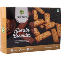 The Flavour Republic Ajwain Biscuits - 400 Gm | Wholesome Balance Of Taste & Nutrition | Flavourful & Delicious Tea Time Snacks | Eggless Cookies For Kids And Families | Pure Vegetarian Premium Salty Ajwain Biscuits | Crispy & Tasty Treats For Anytime Snacking