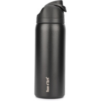 House Of Quirk Sippease Insulated Stainless Steel Water Bottle With Straw For Sports And Travel Bpa-Free 950Ml (Black)