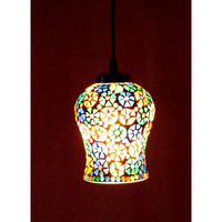 Gauvik Multi Color Hanging Pendant Lamp/Hanging Lamp/Ceiling Light For Bedroom, Living Room, Restaurants, Dining, Coffee Shop, Home And Office. (With Bulb)