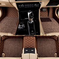 Mr Mattie 7D Car Mat For Kia Carnival Prestige | 7D Premium Faux Leather Ii Luxury Mat Ii 7 Layer Protection | Custom Fitted Car Floor Tray Mats - (Coffee)