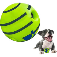 Pet Central Interactive Toy Ball For Dogs|Bouncing Giggle Ball|Chew Ball For Aggressive Dogs|Molar Dog Ball|Self Moving Dog Toys|Green Fun Ball For Medium & Large Dogs Pet Supplies|5.5 Inch X 5.5 Inch