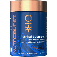 Nutriburst Shilajit Resin Gummies, Ayurvedic Herbal Blend With Swarna Bhasma, Ksm-66 Ashwagandha, Black Musli And Ginger, Natural Energy & Vitality Boost, Mixed-Berry Flavor | 30 Gummies, 1 Month Pack