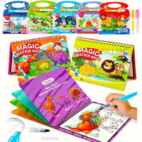Sillyme 6Pcs Birthday Return Gifts For Kids Party - Magic Water Book For Kids - Water Painting Book - Coloring Drawing Painting Books Kit - Educational Toys - Quick Dry Doodle Art, Multicolor