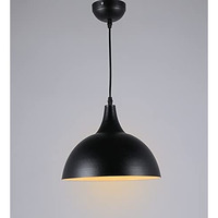 Gauvik Aluminium Pendant Lamp/Hanging Lamp/Ceiling Light For Bedroom, Living Room, Restaurants, Dining, Coffee Shop, Home And Office. (H/L 0042 Black)