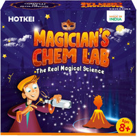 Hotkei Magicians Chem Lab Educational Science Magic Experiment Kit Games Toys For Kids Boy Girl Age 8 9 10 12 Year Scientific Magic Tricks Kit Project Toy Birthday Gifts For Boys Girls Science Kit