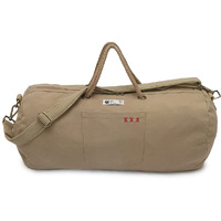 The House Of Tara Canvas Travel Duffle Bag 40 Litres | Sports Duffel | For Men And Women | Waterproof | Adjustable Removable Strap | Gym Bag | Luggage Garment Bag | Quick Access Pockets | Flax Yellow