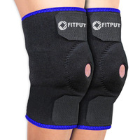 Fitput Knee Caps For Women For Pain Relief (Pair/Blue) Knee Cap For Men Sports Knee Brace For Knee Pain Relief Products