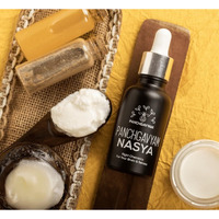 Panchgavyam Ghrit Nasya Nasal Drops | A2 Panchagavya Ayurvedic Ghee Drops | Panchkarma Suvarna Sattva Ghee | Nasal Cleaner For Headache, Stress, Sinus Relief, Allergy, Migraine - 20Ml (Pack Of 2)