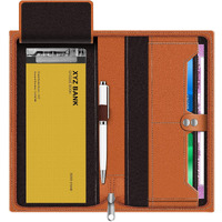 Fedus Cheque Book Holder, Vegan Leather Expanding Handmade Multiple Cheque Book Holder For Cards, Women/Men Cheque Book Wallet, Traveling Wallets, Checkbook Holder, Documents Holder For Office & Home