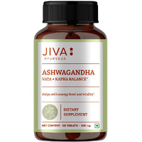 Jiva Ashwagandha Tablet | 100% Ayurvedic Formulation For Immunity And Energy Level | Helpful In Kapha & Vata Doshas- 120 Tablets (Pack Of 1)