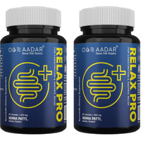 Aadar Relax Pro | Ayurvedic Natural Laxative For Fast Constipation Relief & Gastric Troubles | Improves Digestion & Regulates Bowel Movement | 60 Capsules (Pack Of 2)