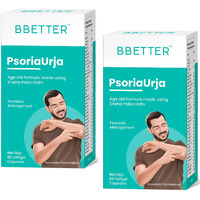 Bbetter Psoriaurja - Lab Tested Ayurvedic Medicine For Skin Health Management | Made Using Sneha Paka Vidhi Method | 120 Softgels